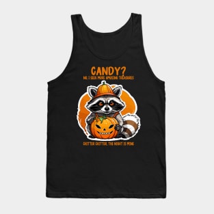 Halloween Racoon Tank Top